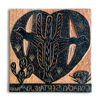 Matriz xilogravura J. Miguel - Coração Sertanejo