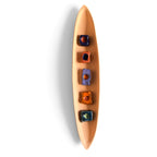 Escultura canoa em cerâmica
