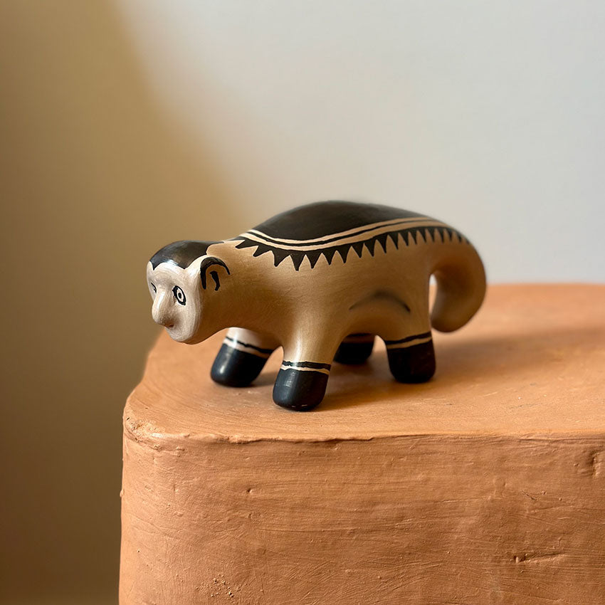 Macaco em cerâmica - Etnia Waurá