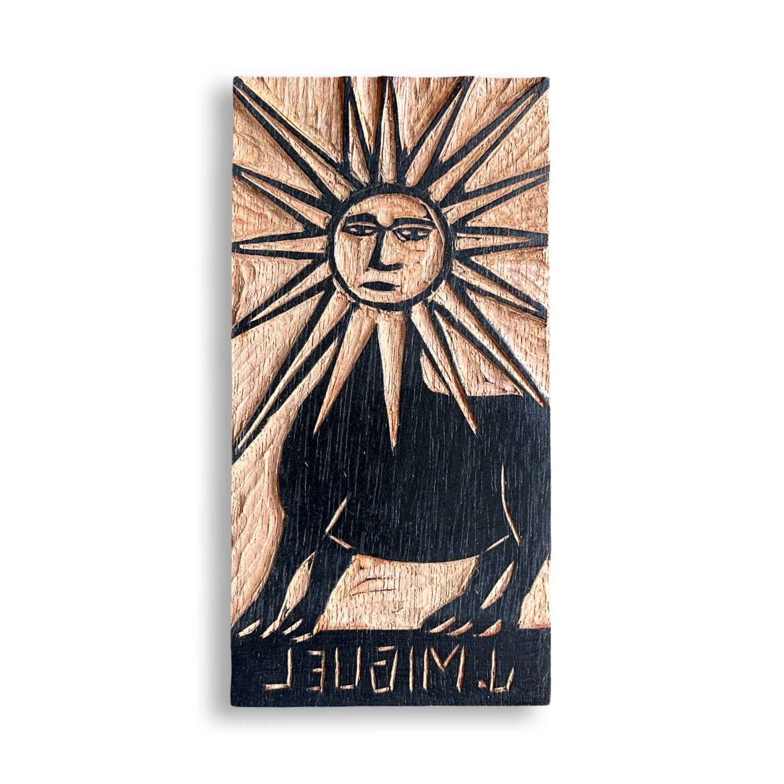 Matriz xilogravura J. Miguel - O Sol