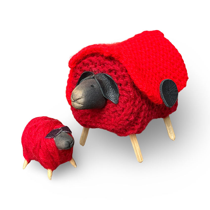 Ovelha em tricô - Com 1 carneirinho