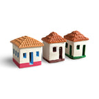 Trio de casinhas em cerâmica - Vale do Jequitinhonha