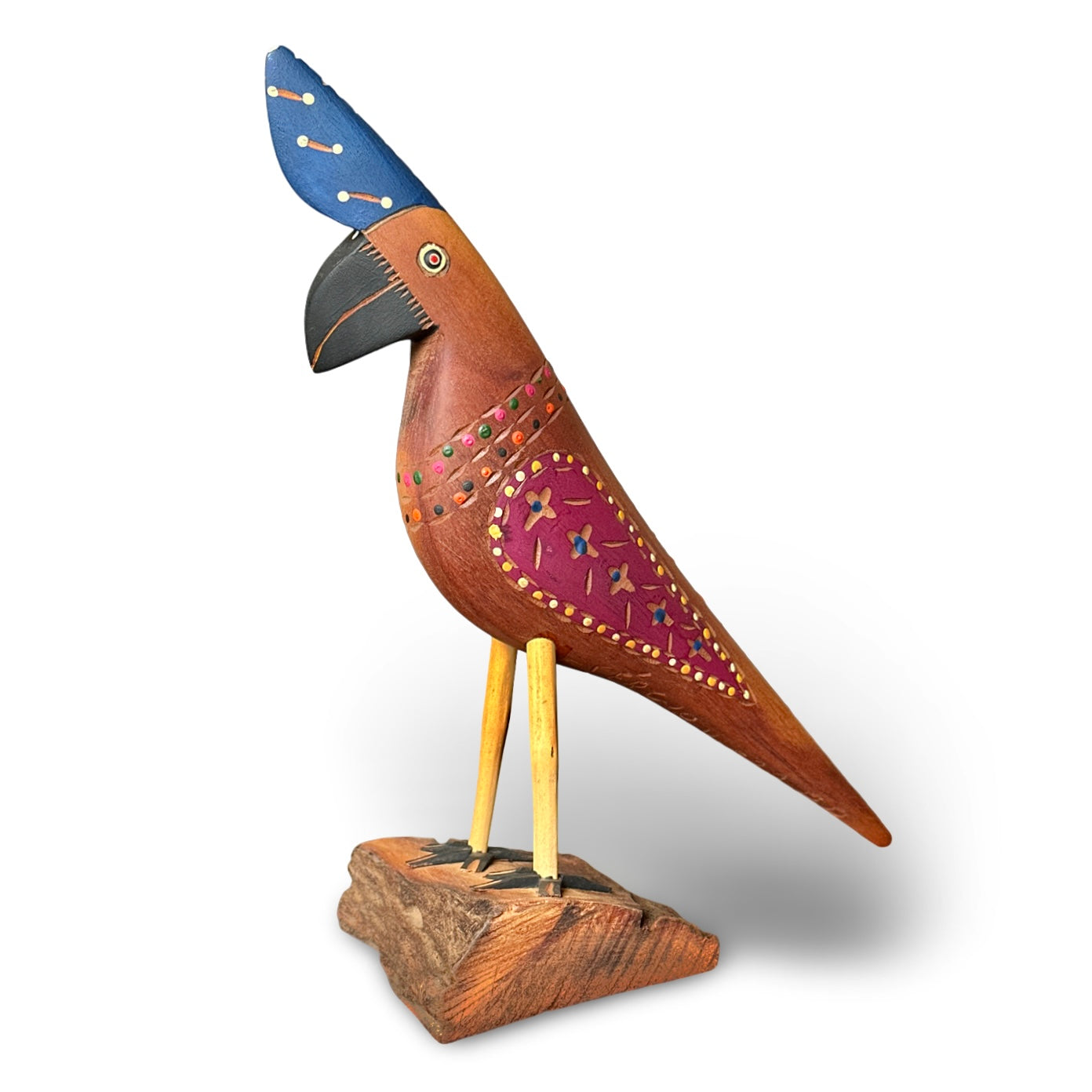 Pássaro em madeira umburana - Sergio Teófilo