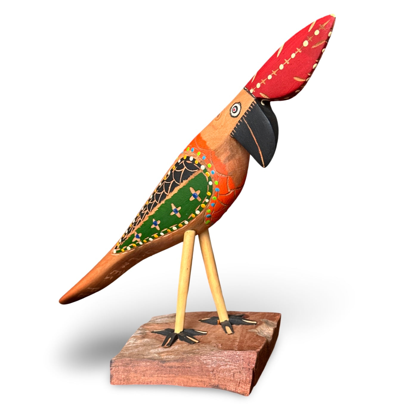 Pássaro em madeira umburana - Sergio Teófilo