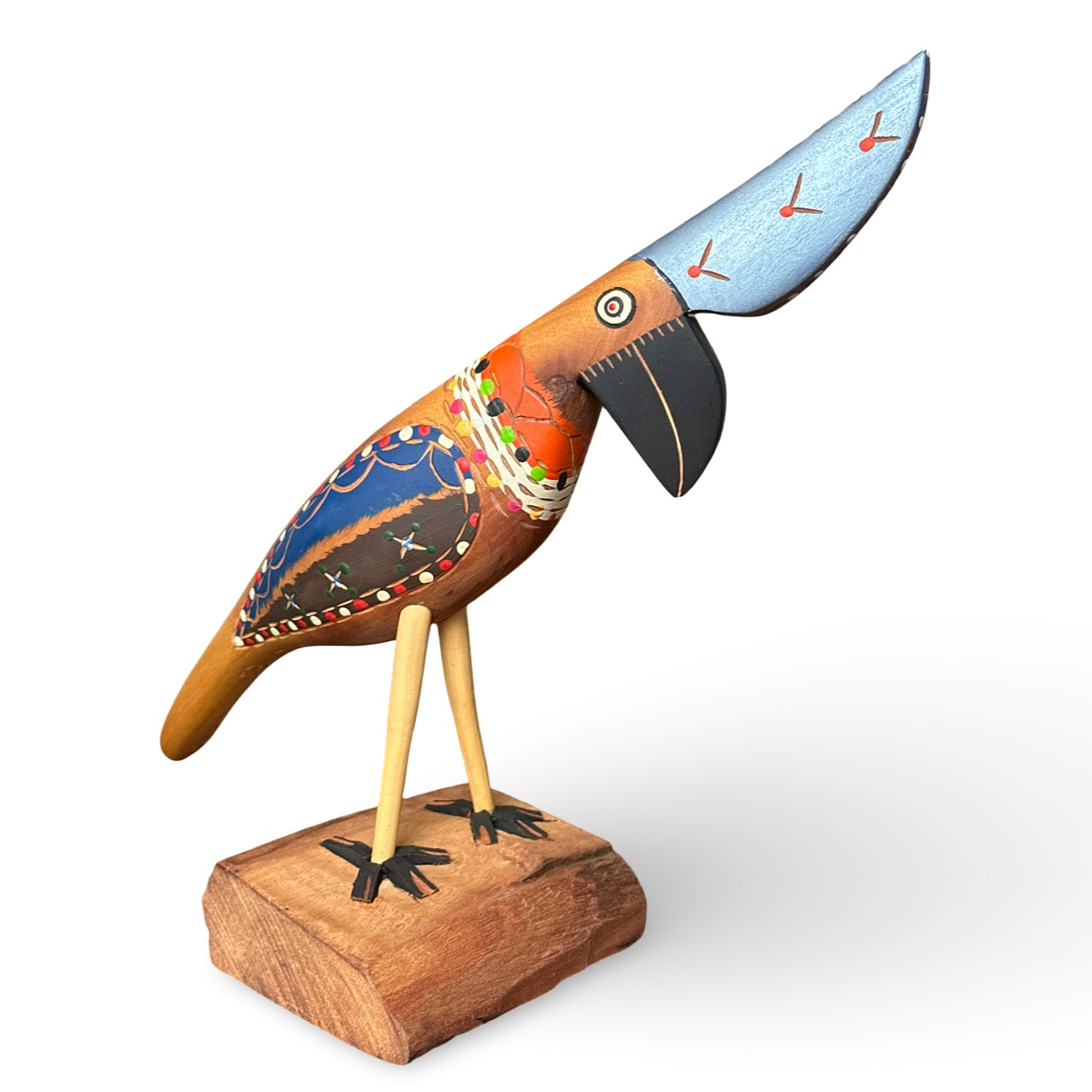 Pássaro em madeira umburana - Sergio Teófilo