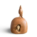 Escultura João de Barro em madeira - Carlos Roberto