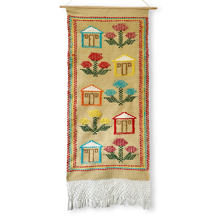 Estandarte em algodão - Tear manual