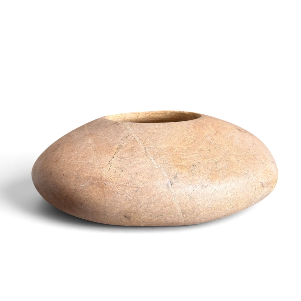 Vaso orgânico em pedra sabão