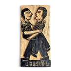 Matriz xilogravura J. Miguel - Homem com Homem