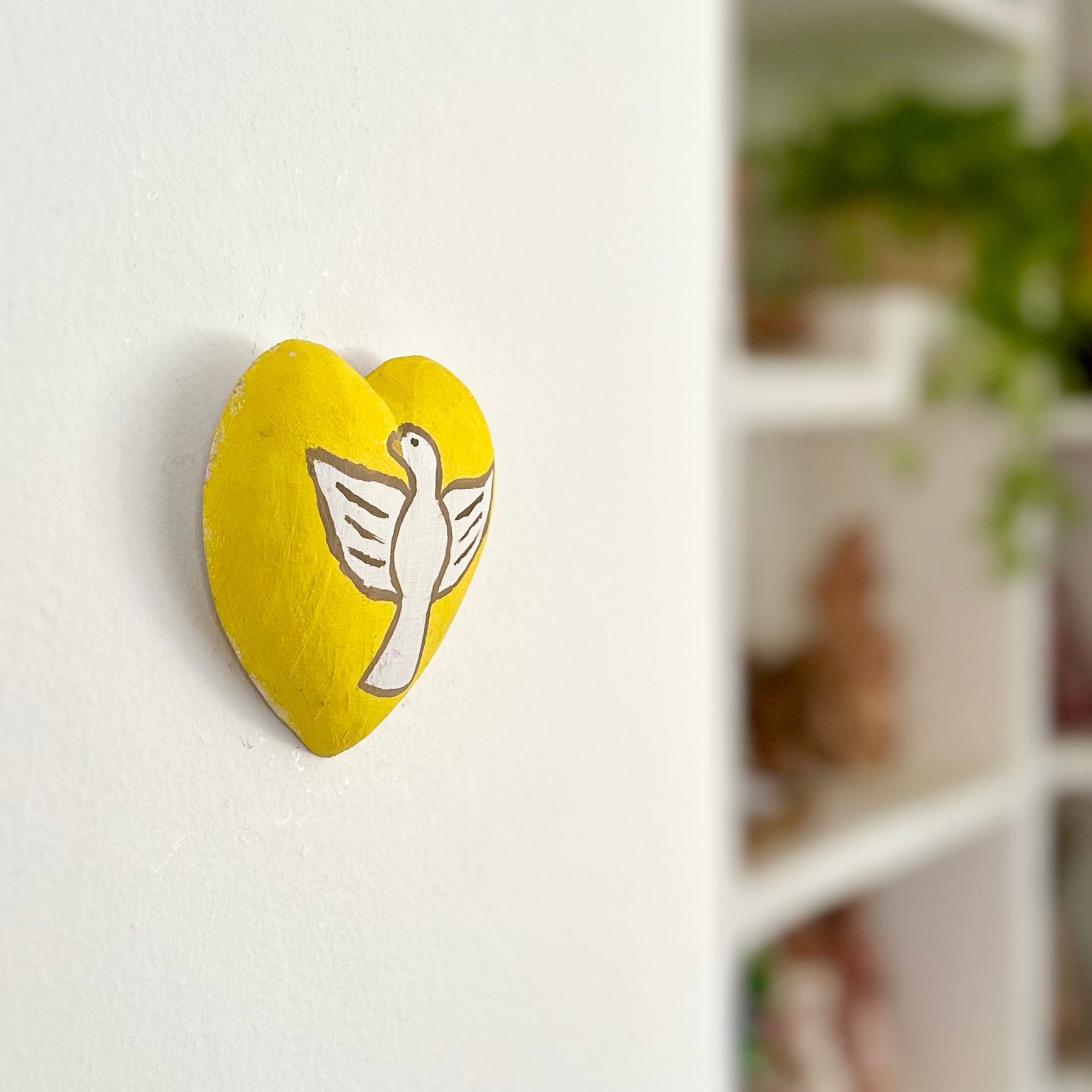 Coração em madeira - Maria Isabel Julião