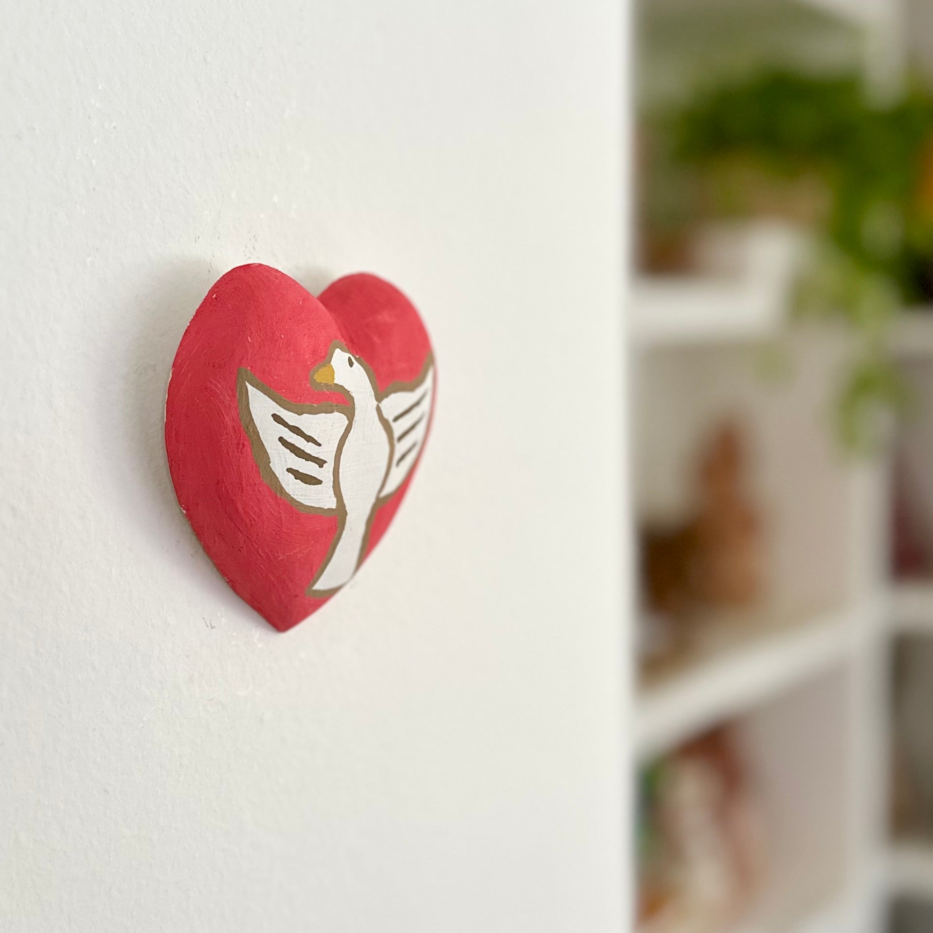 Coração em madeira - Maria Isabel Julião