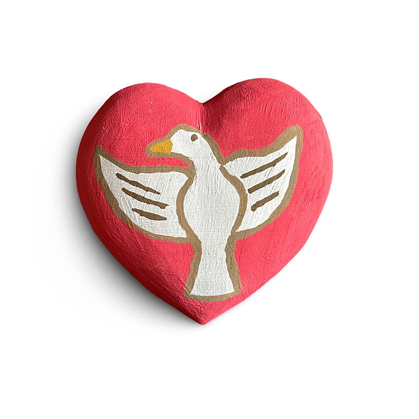 Coração em madeira - Maria Isabel Julião