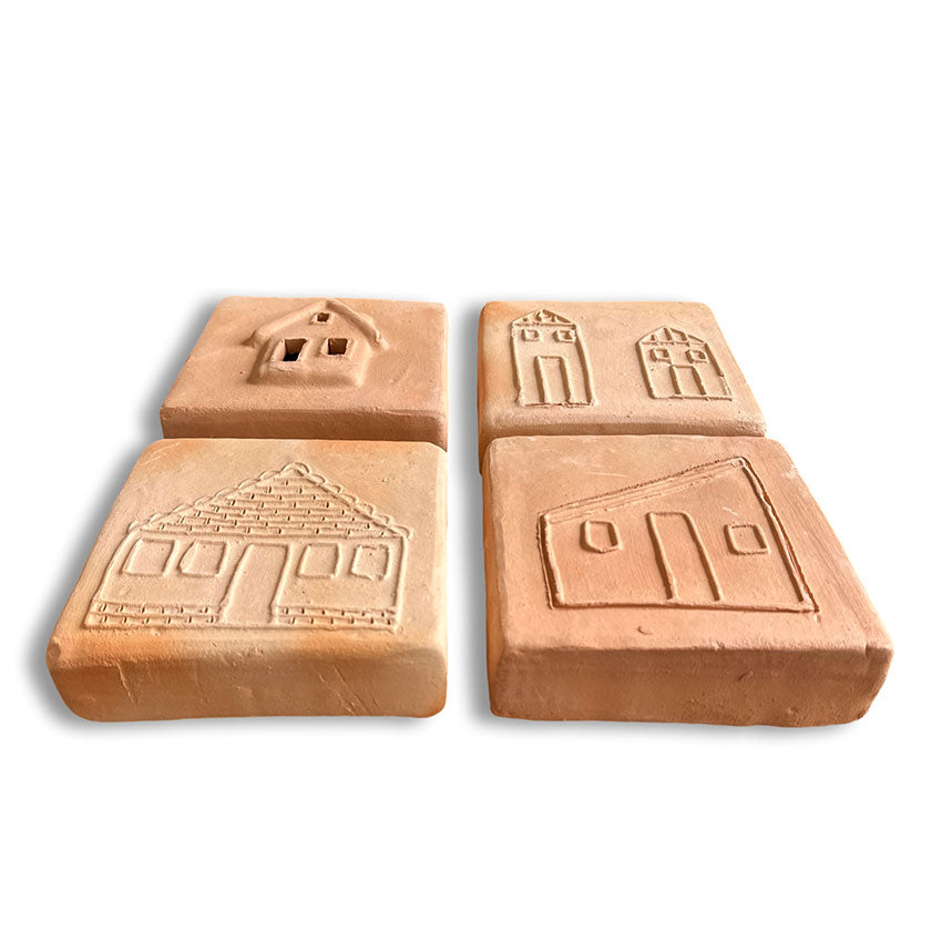 Kit com 4 Tijolinhos - Maria do Barro