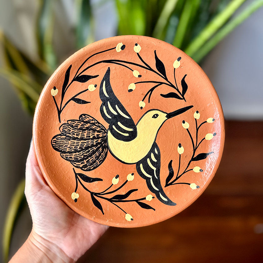 Prato de parede pintado à mão M