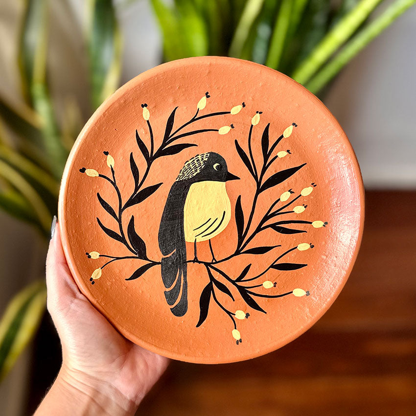 Prato de parede pintado à mão M