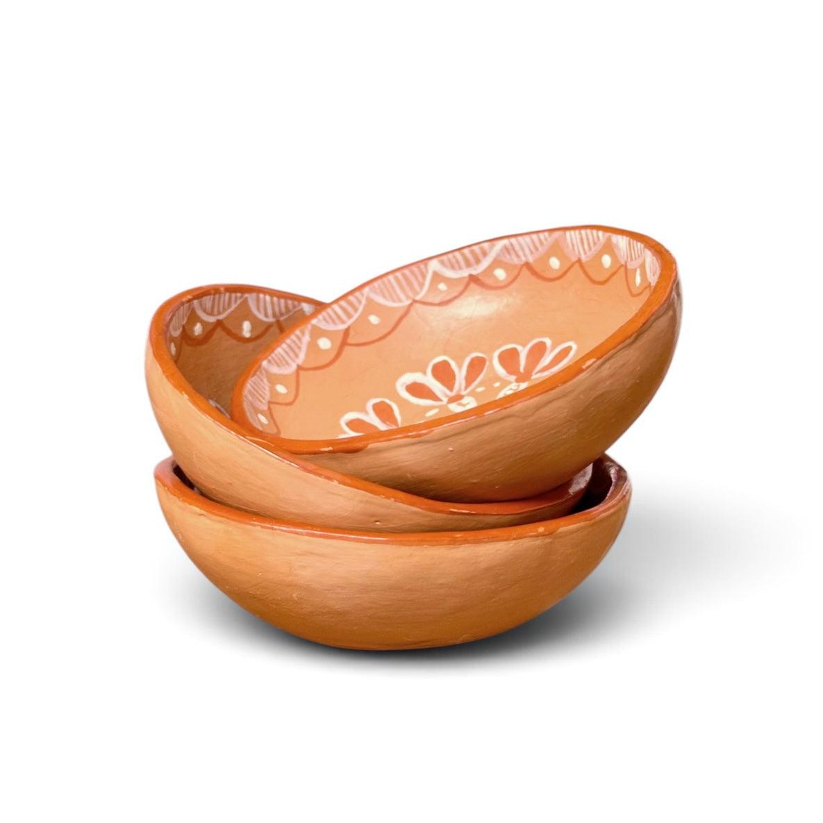 Conjunto de mini cumbucas em cerâmica - Jequitinhonha