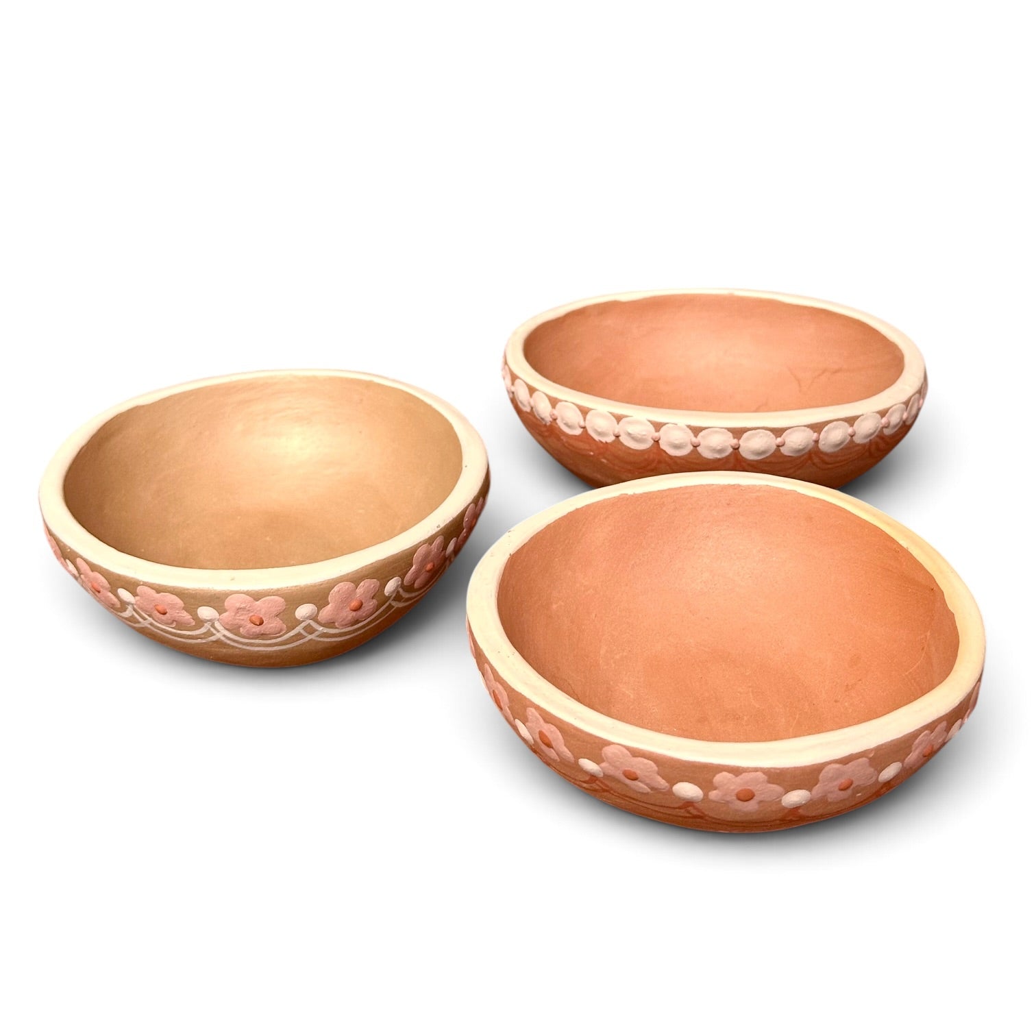 Conjunto de mini cumbucas em cerâmica - Jequitinhonha