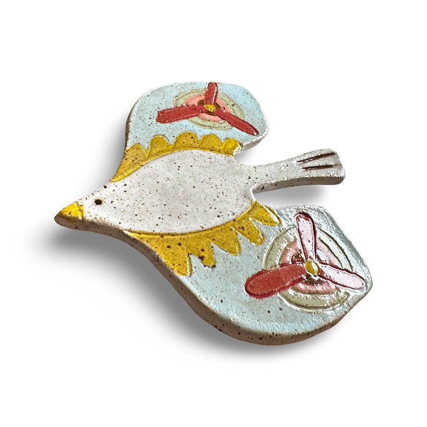 Pássaro em Cerâmica esmaltada - Marcel Fernandes