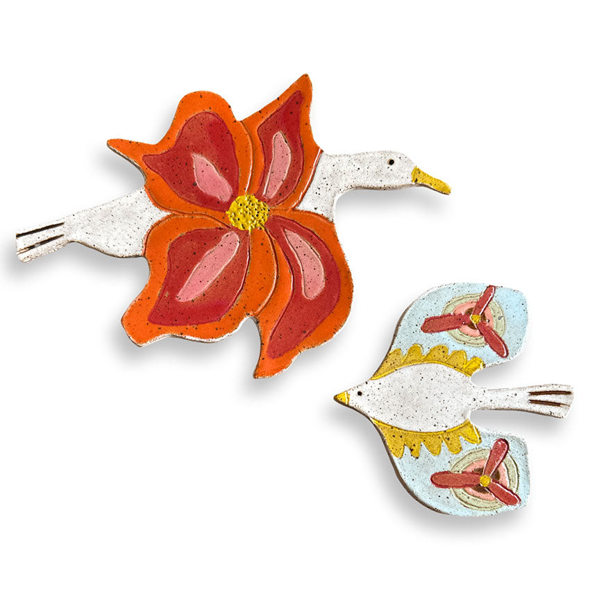 Pássaro em Cerâmica esmaltada - Marcel Fernandes