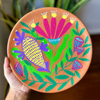 Prato de parede pintado à mão G