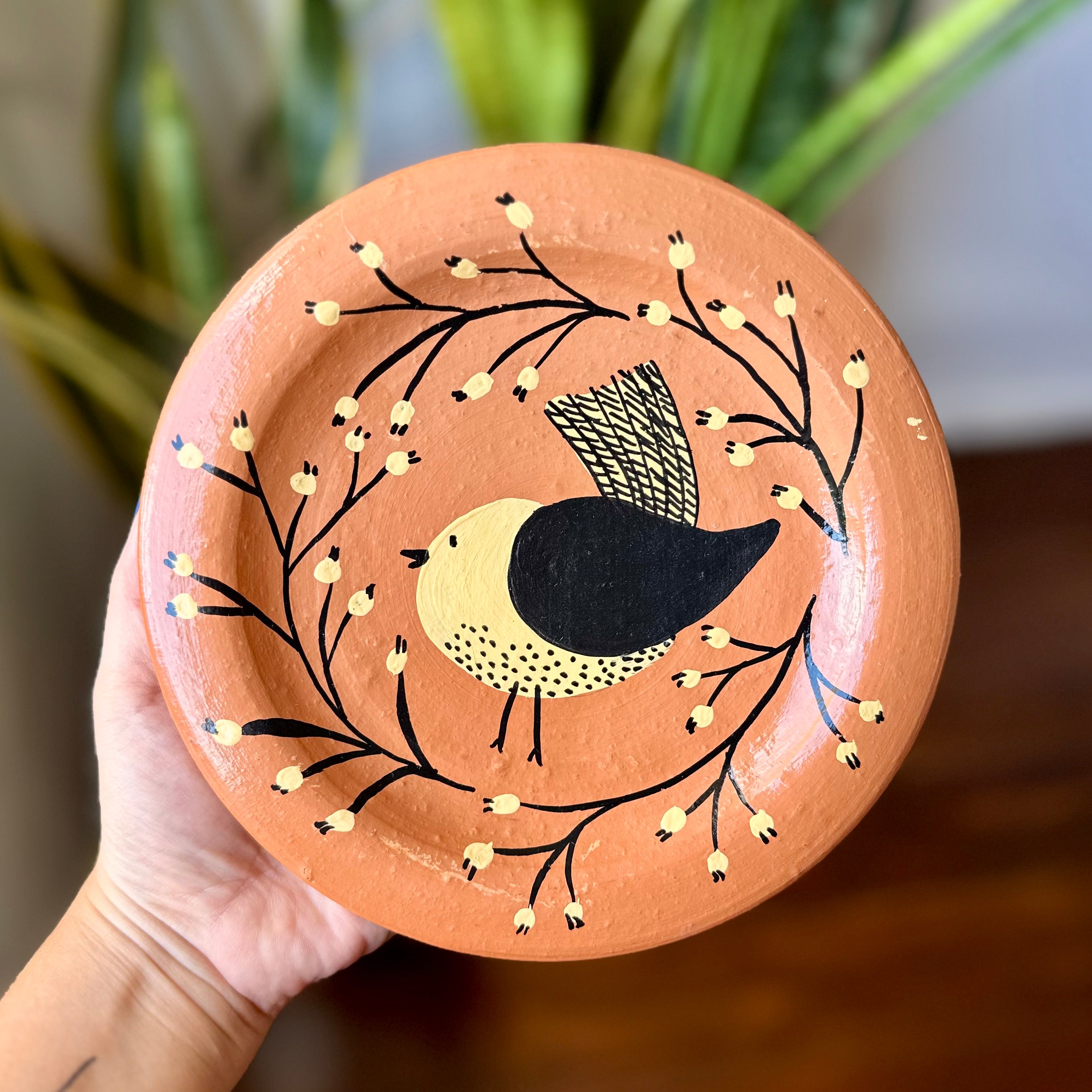 Prato de parede pintado à mão M