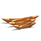 Escultura Canoa em Madeira - Carlos Roberto