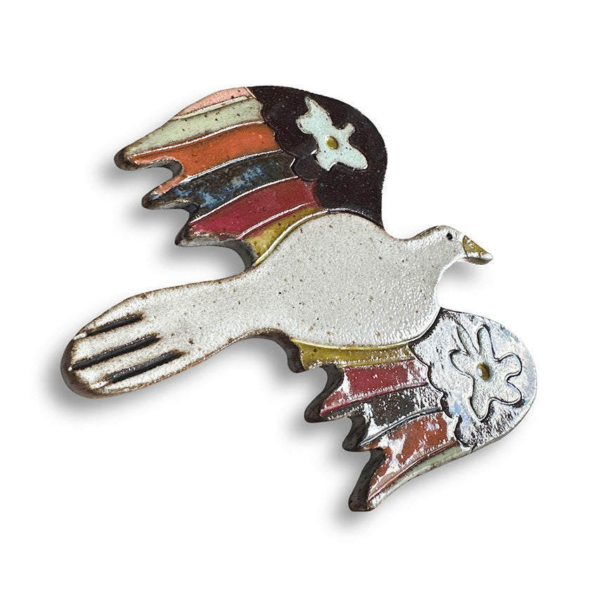 Pássaro em Cerâmica esmaltada - Marcel Fernandes