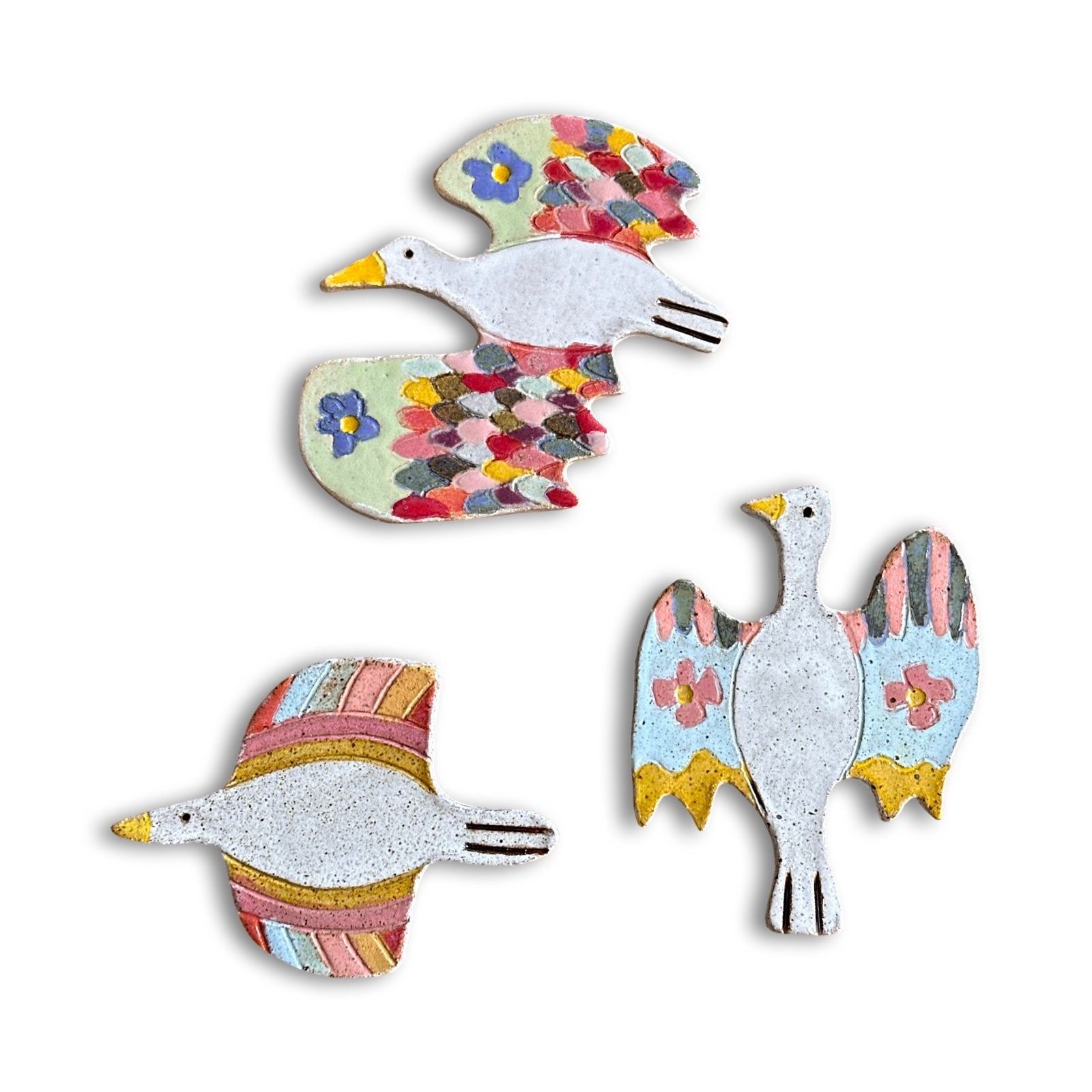 Pássaro em Cerâmica esmaltada - Marcel Fernandes