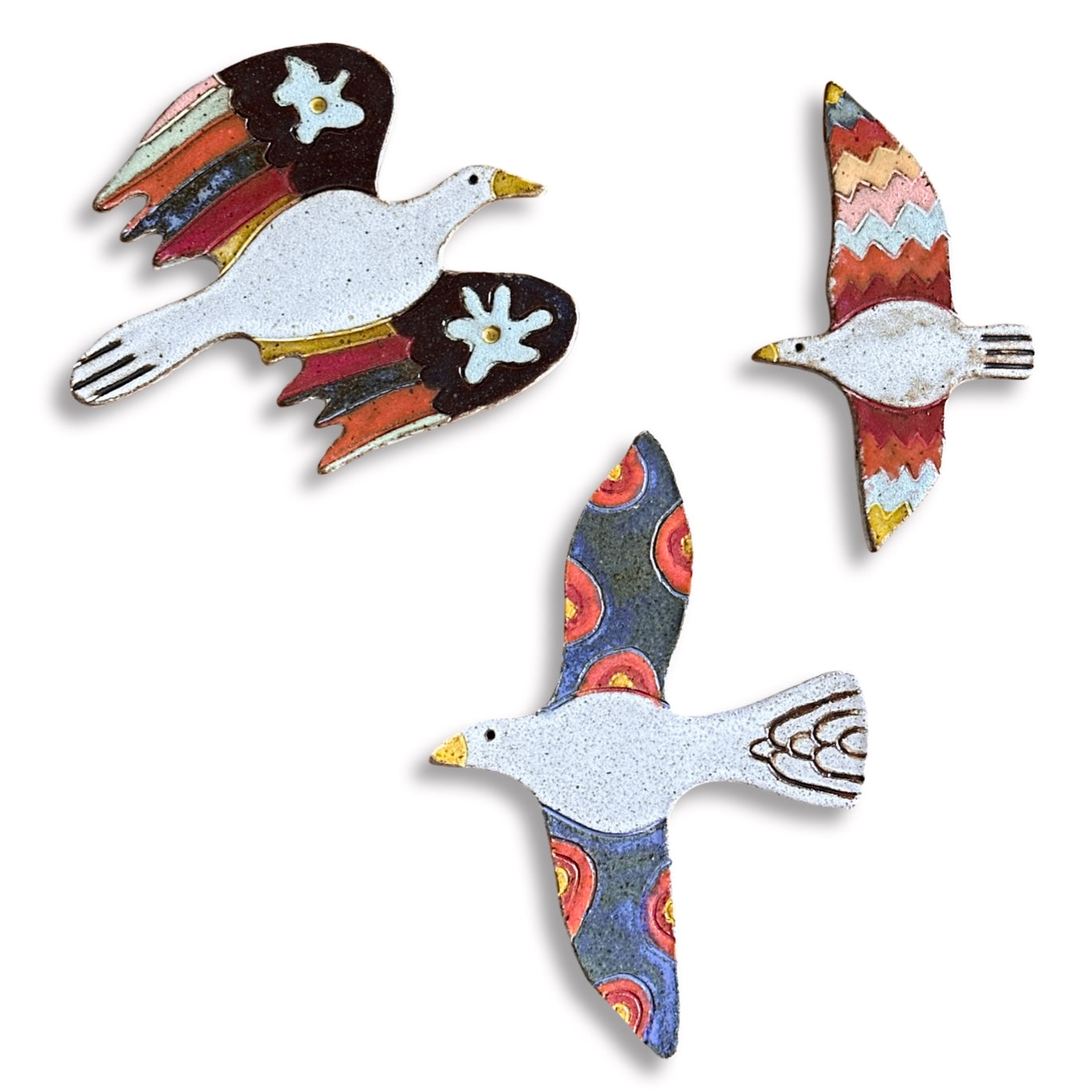 Pássaro em Cerâmica esmaltada - Marcel Fernandes