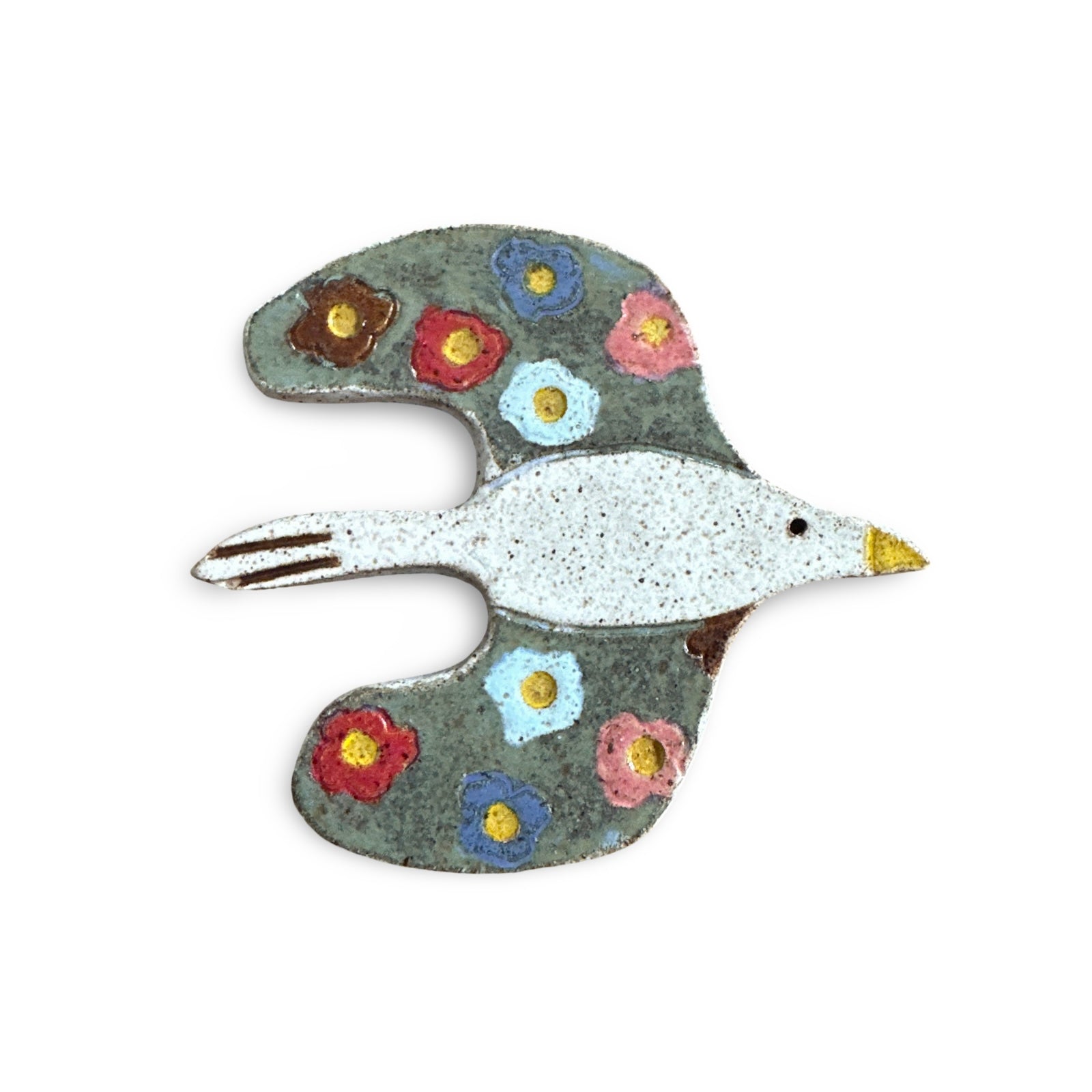 Pássaro em Cerâmica esmaltada - Marcel Fernandes