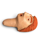 Escultura cabeça em cerâmica - Vale do Jequitinhonha