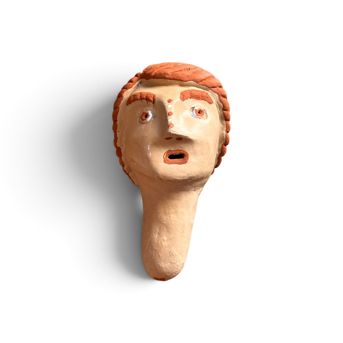 Escultura cabeça em cerâmica - Vale do Jequitinhonha