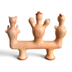 Escultura com cabeças em cerâmica - Margarida Pereira