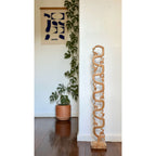 Totem em madeira 100cm - Família Julião