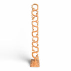 Totem em madeira 100cm - Família Julião
