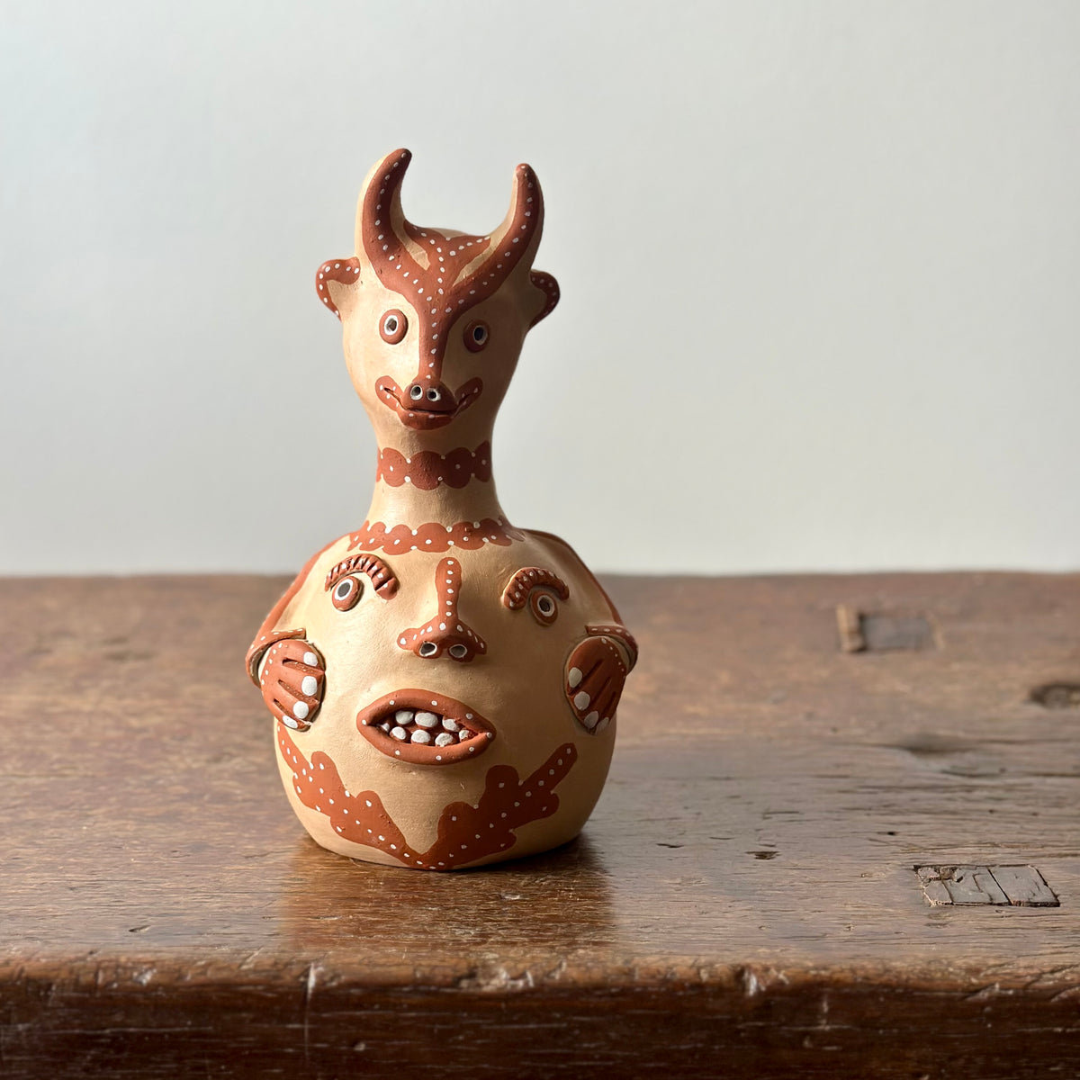 Escultura cabeças e boi - Margarida Pereira