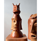 Totem com 2 cabeças - José Maria Pereira
