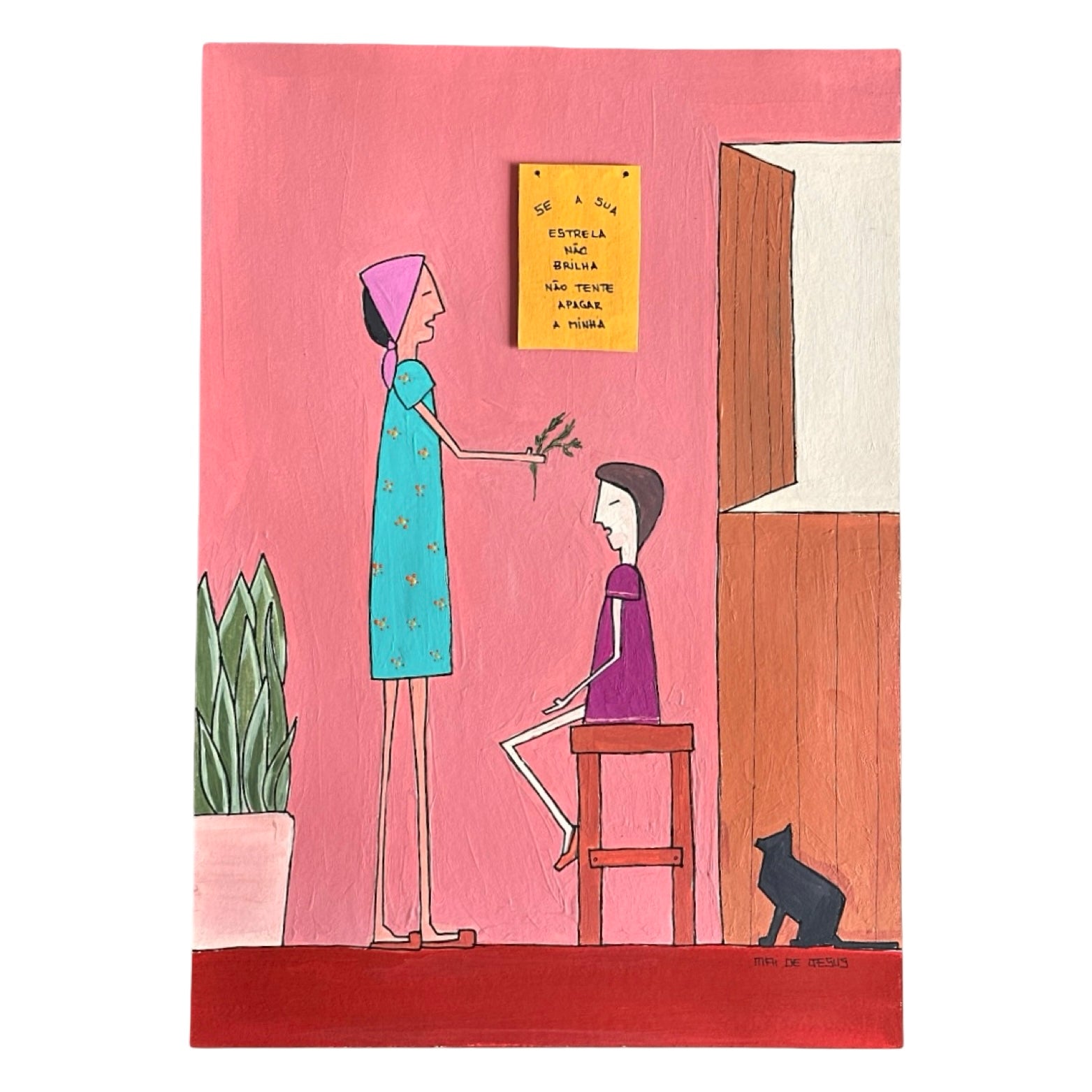 Desenho original "Eu te curo de todo mal, amém" - Mai de Jesus
