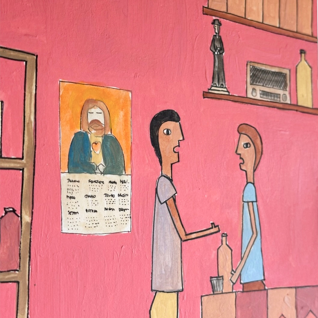 Desenho original "Bar da outra esquina" - Mai de Jesus