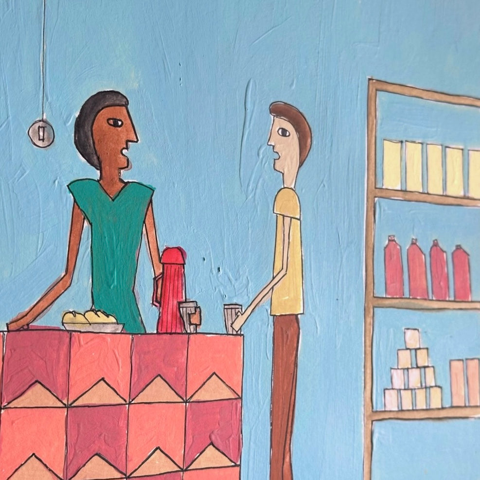 Desenho original "Vendinha da Rua de Cima" - Mai de Jesus