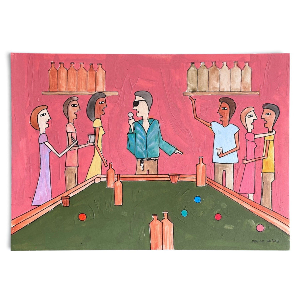 Desenho original "Meu pensamento é ser de você" - Mai de Jesus