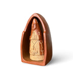 Escultura em cerâmica Nossa Sra Aparecida com oratório P - Neguinha e Nanai