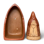Escultura em cerâmica Nossa Sra Aparecida com oratório M - Neguinha e Nanai