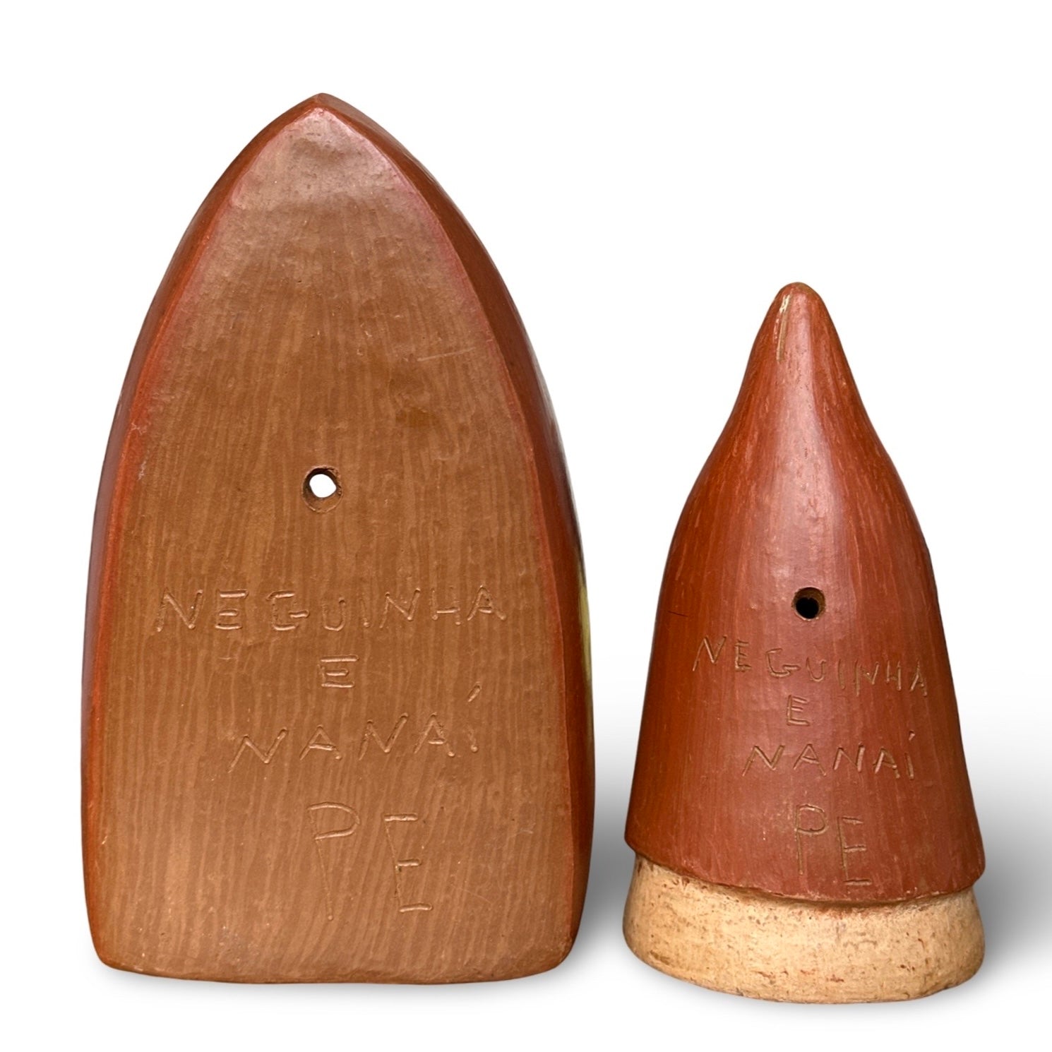 Escultura em cerâmica Nossa Sra Aparecida com oratório M - Neguinha e Nanai