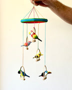 Móbile Pássaros - Palmeira Miriti