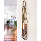 Colar decorativo - Juta e madeira