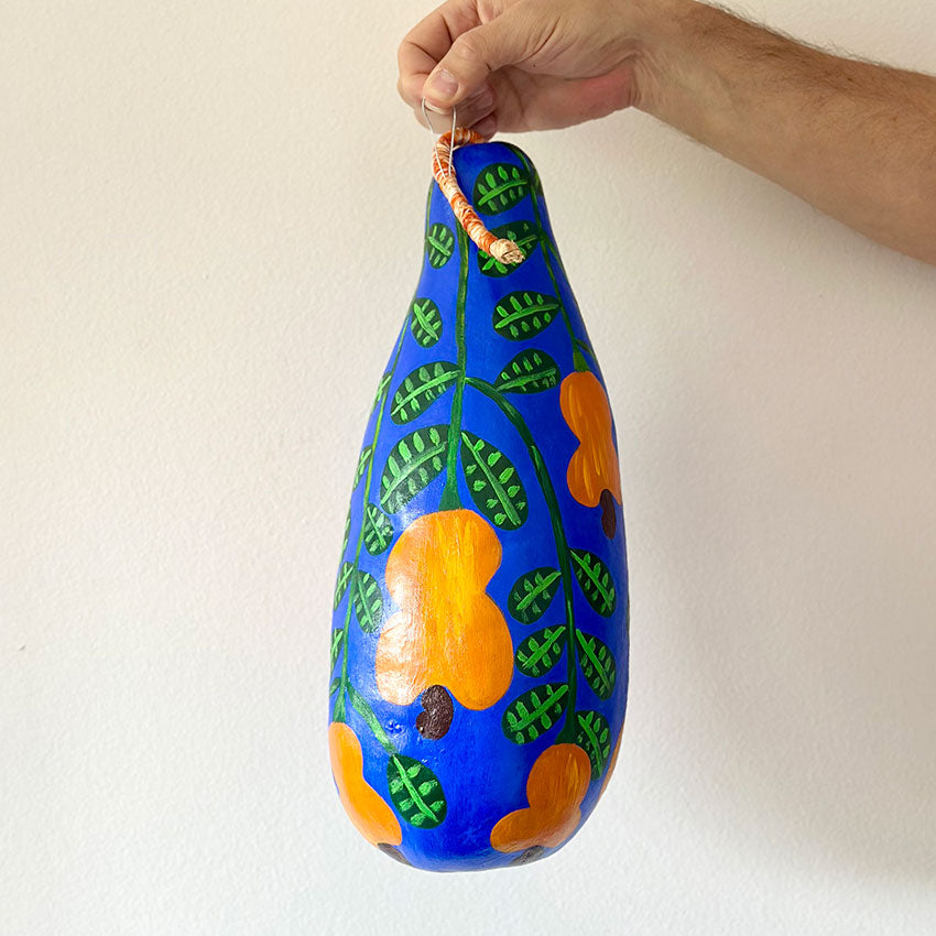 Cabaças pintadas à mão - Carla Maria
