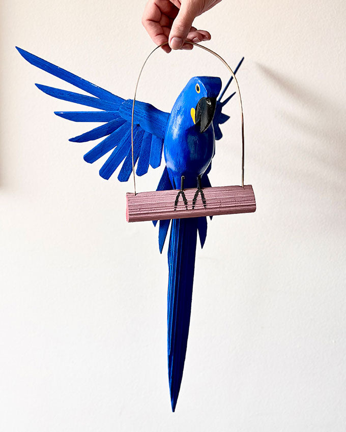 Arara Azul - Palmeira Miriti