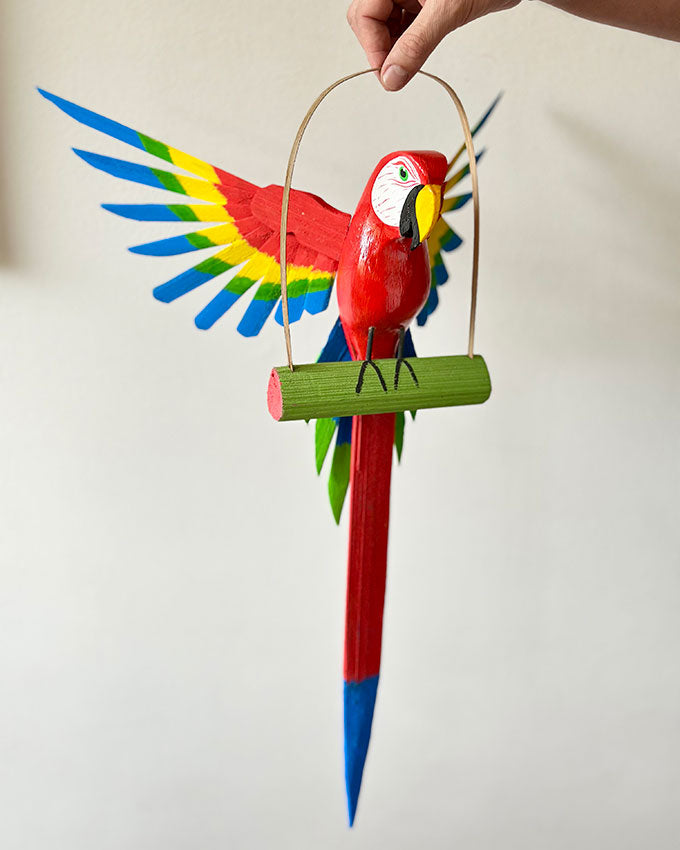 Arara Vermelha - Palmeira Miriti