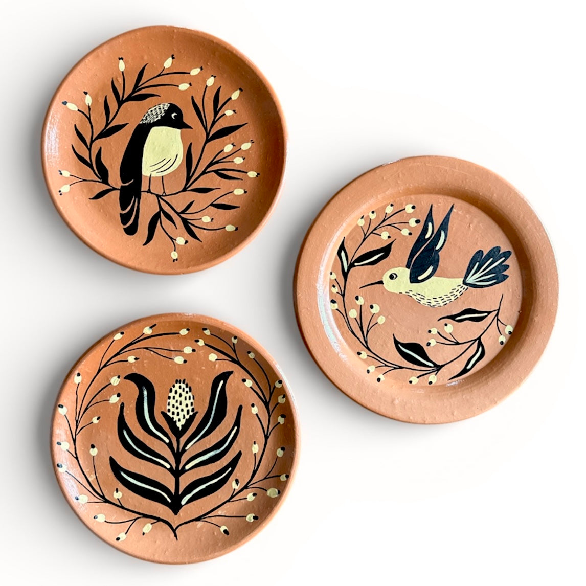 Prato de parede pintado à mão M